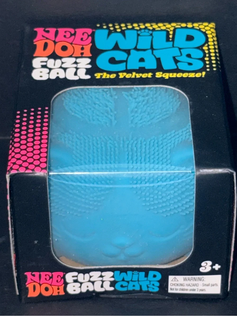 NeeDoh Wild Cats Blue Fuzz Ball